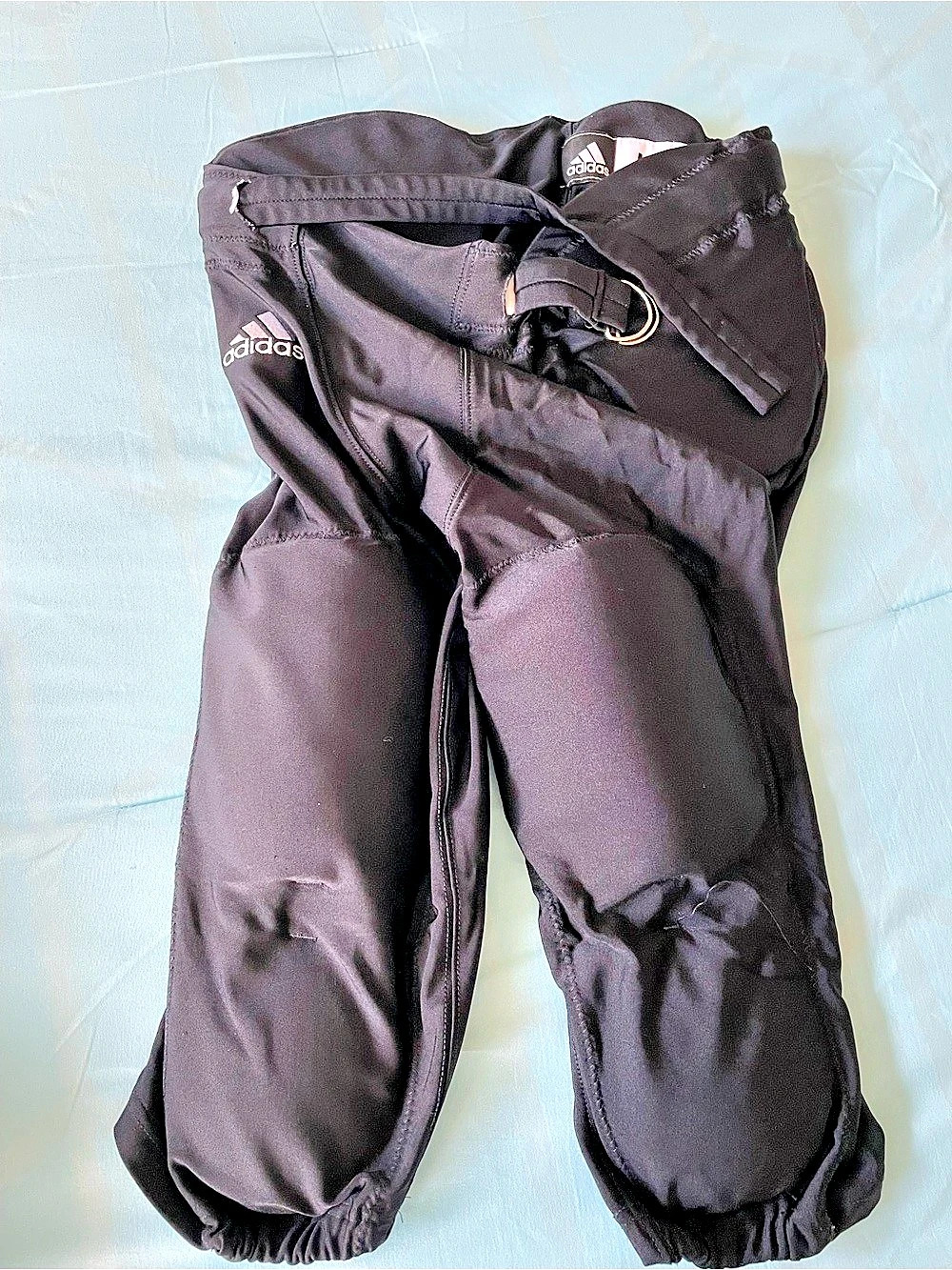 Adidas Mens Black Padded Football Pants Size Large